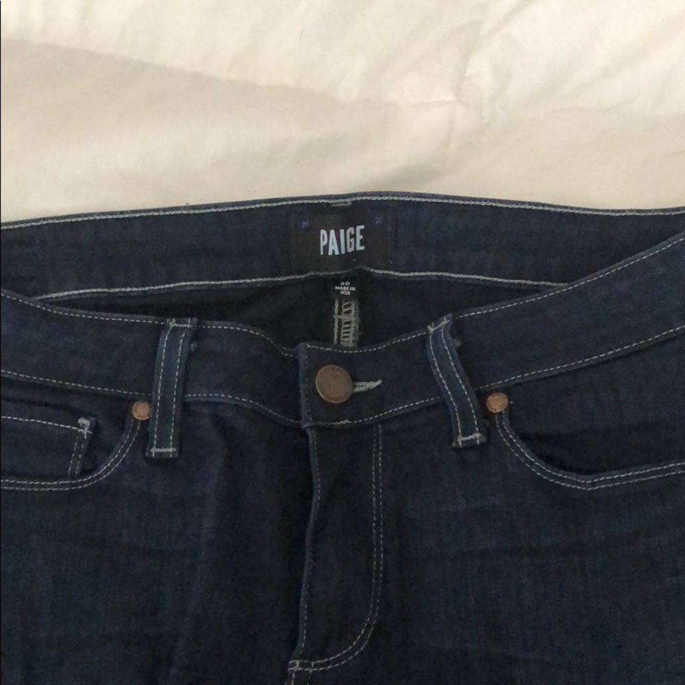 Paige dark wash skinny jeans, super soft!!!